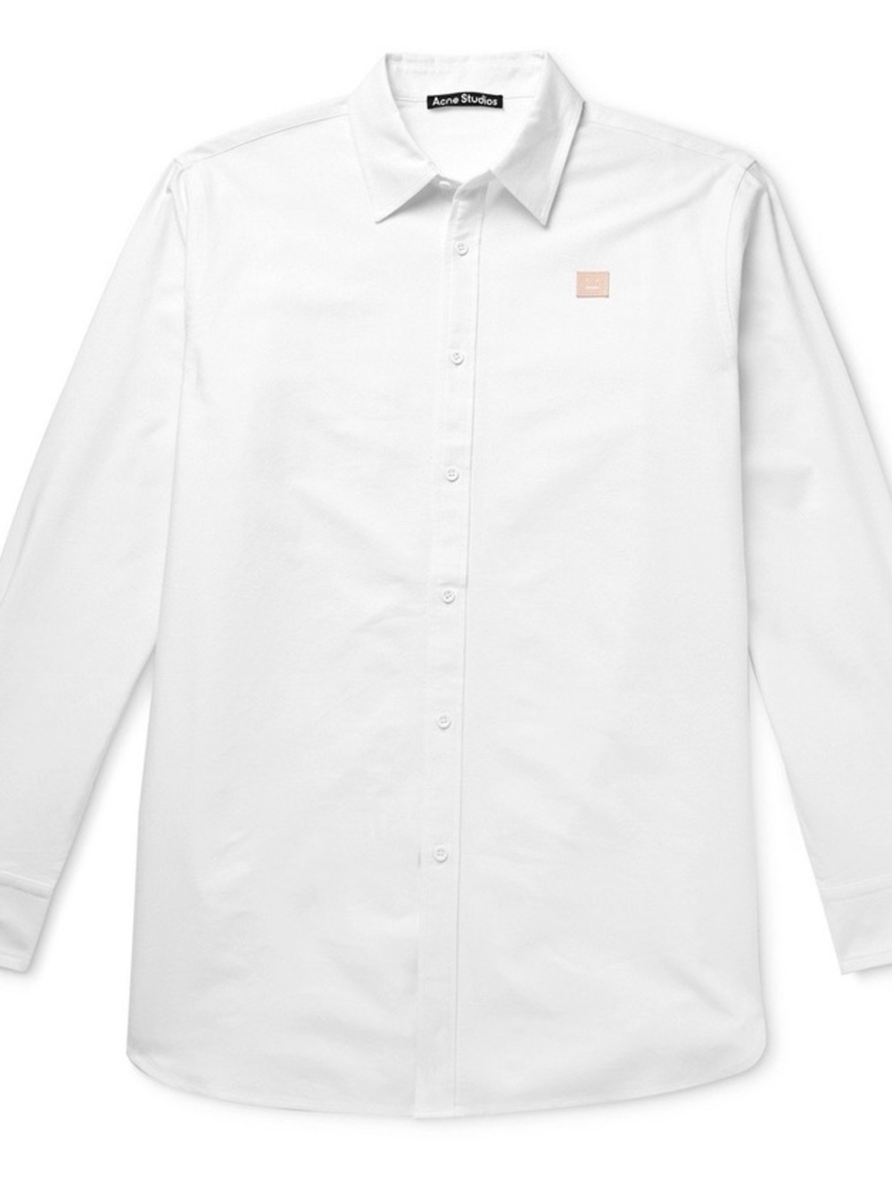 ACNE STUDIOS Saco Ox Oversized Logo-Appliquéd Cotton Oxford Shirt XS